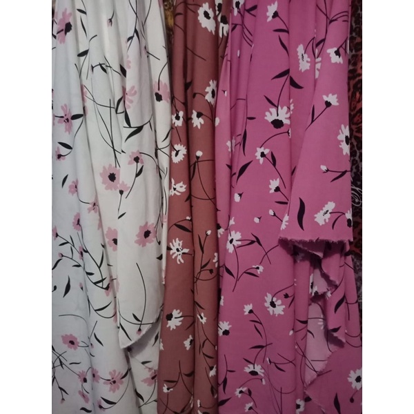 Obral kain Wolfis Monalisa / sunrise / bahan gamis meteran murah / wolpeachc