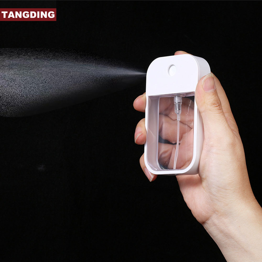 【COD Tangding】38ml Card Perfume Spray Bottle Plastic Square Refilling Portable Carry-on Separate Bottling