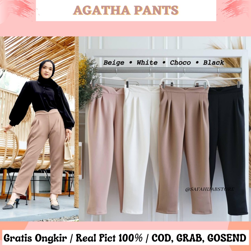 AGATHA PANTS / CELANA SCUBA / CELANA KERJA