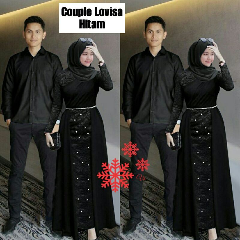 CP LOVISA/COUPLE PRIA WANITA/BAJU PASANGAN GAMIS KOKO/COUPLE LARIS PESTA RESEPSI KONDANGAN/GOOD