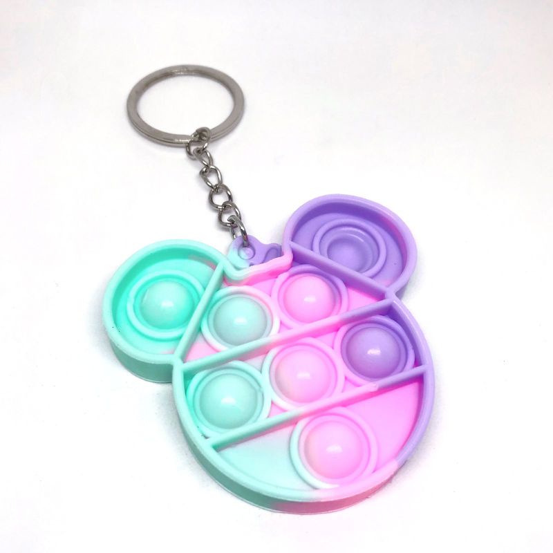 MAINAN POP IT RAINBOW Fidget push Pop itsFidget  toy Push bubble-GK Mickey pop it