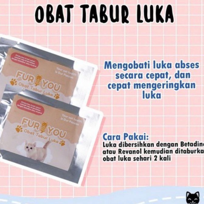 Fur you obat luka kucing bernanah abses luka lebar luka dalam obat kucing abses ampuh