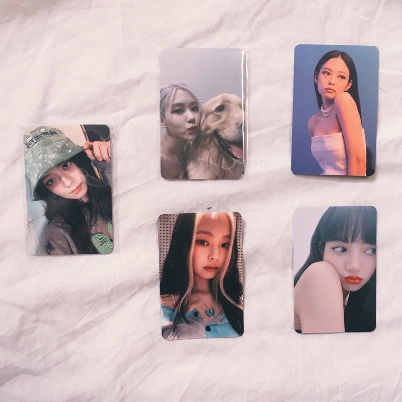 BLACKPINK THE ALBUM VER 1 2 3 4 LISA ROSE JENNIE JISOO BENEFIT POB KTOWN PHOTOCARD PC