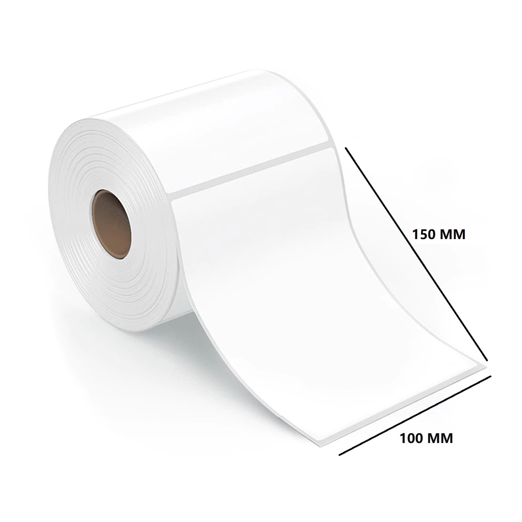 

mh Thermal Direct Label/Kertas Label Stiker Blueprint/100 x 150 MM isi 250,300, dan PCS - ROLL