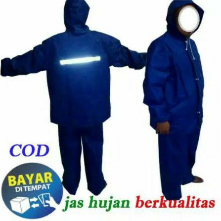 Jas Hujan Set Baju dan Celana HRD Warna Army