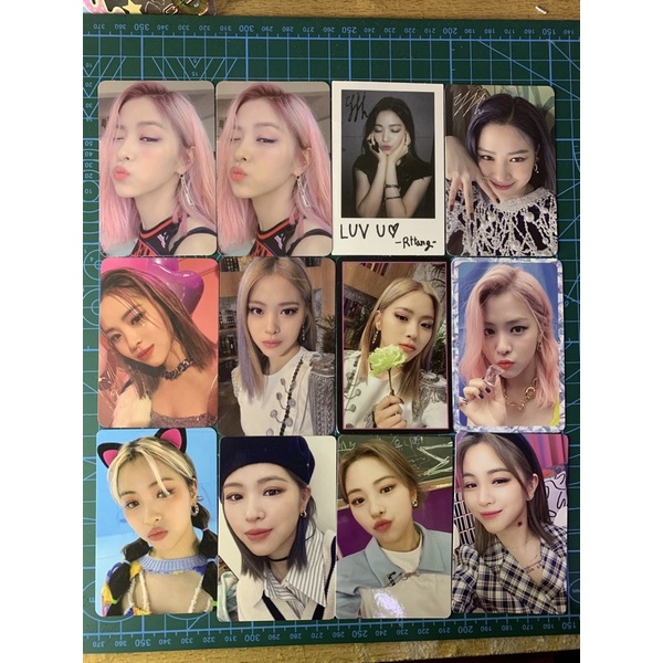 Photocard ryujin itzy icy wannabe not shy guess who crazy in love no bad days bene
