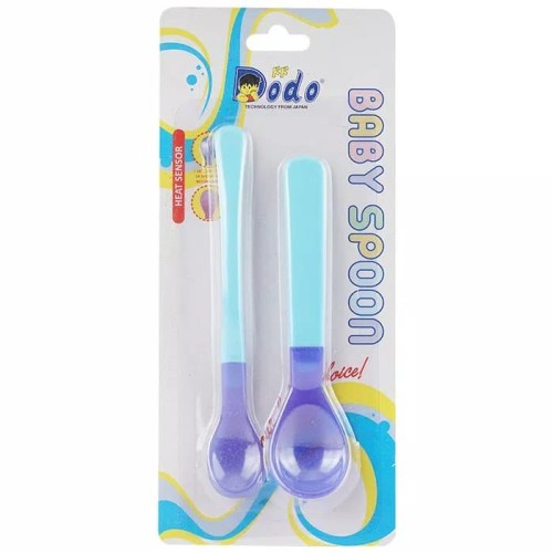 Dodo Baby Spoon With Heat Sensor - Sendok Makan Bayi Dengan Sensor Panas