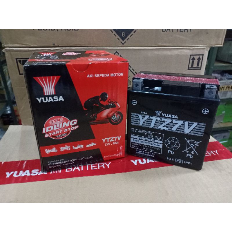 Aki Accu Yuasa YTZ7V MF Aki Kering Aerox 155 NMax CBR250RR Original Asli Yuasa