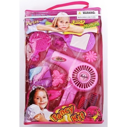 Mainan Salon Set Hair Dryer Sisir Mainan Anak Beauty