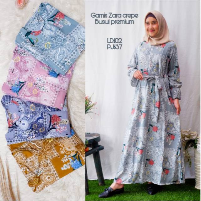 Gamis zara creep premium import