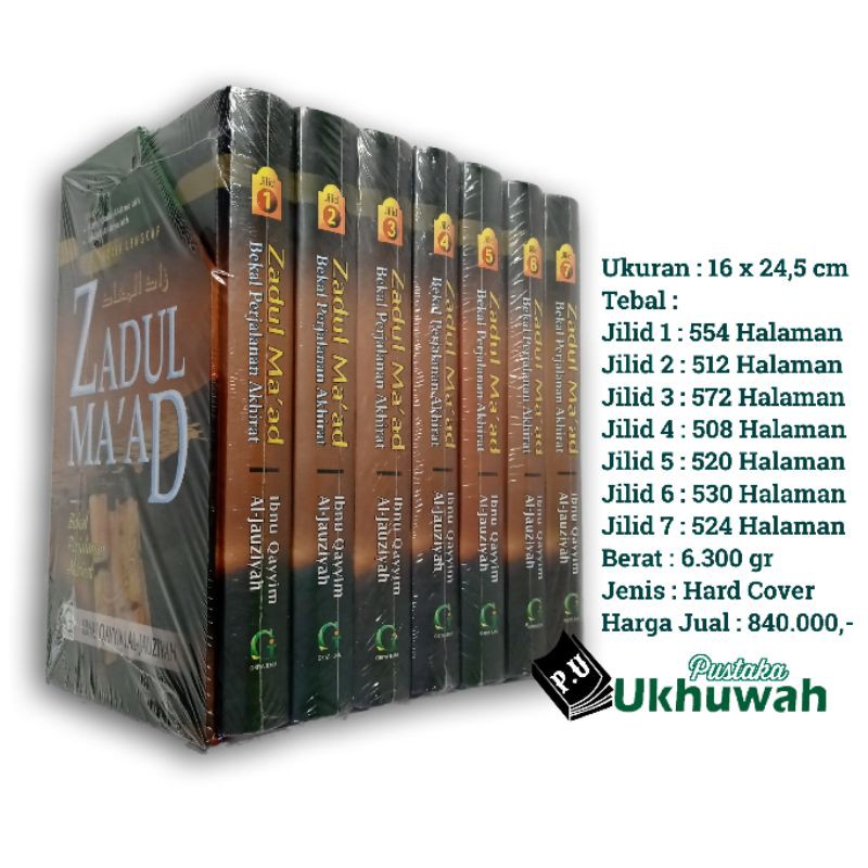 Zadul Maad Set Lengkap 7 Jilid Griya Ilmu