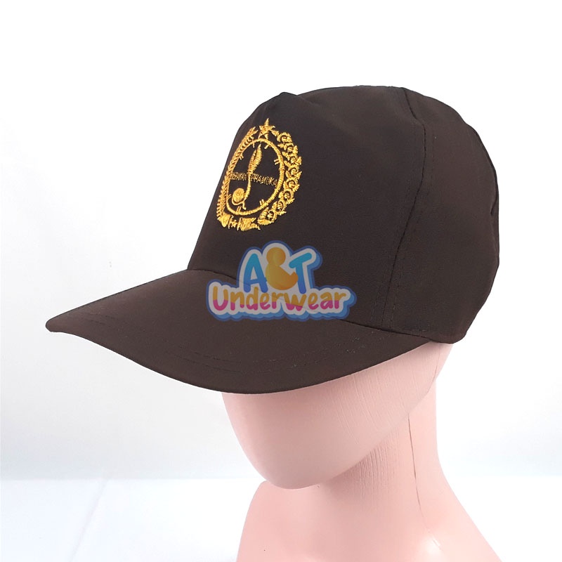 AT348-Topi Pramuka/Topi Pramuka Siaga Pita/Topi Siaga Bordir