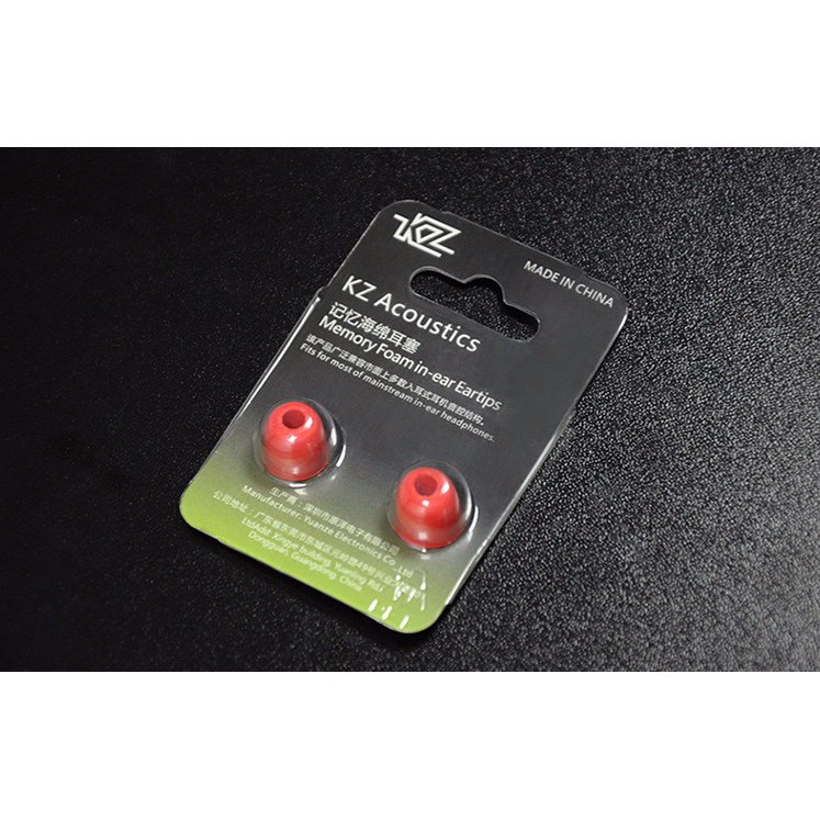 KZ Original Black Noise Isolating Foam Ear Tips Size M