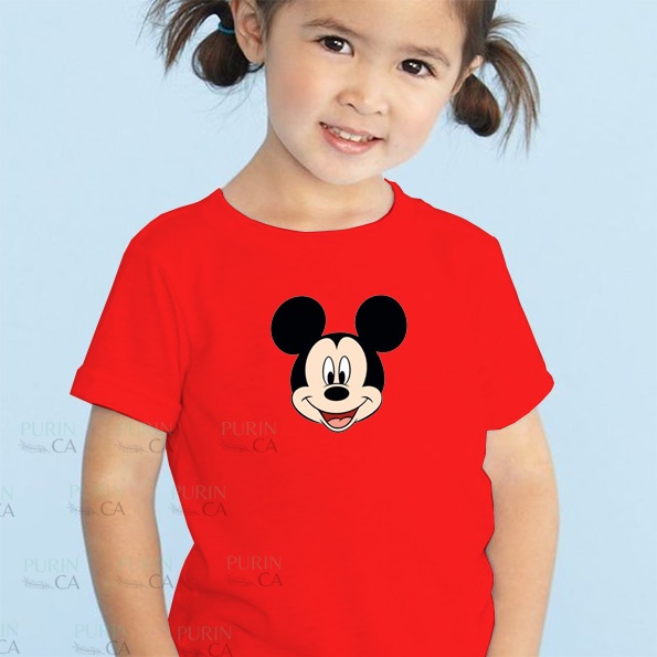 Baju Kaos Anak Perempuan &amp; Laki - laki Unisex MICKEY Disney