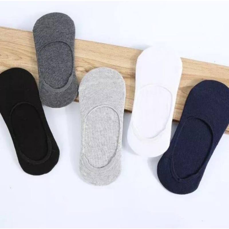 MN Kaos Kaki Balet Pendek Dibawah Semata Kaki Wanita Pria INVISIBLE Hidden SOCK-Navy
