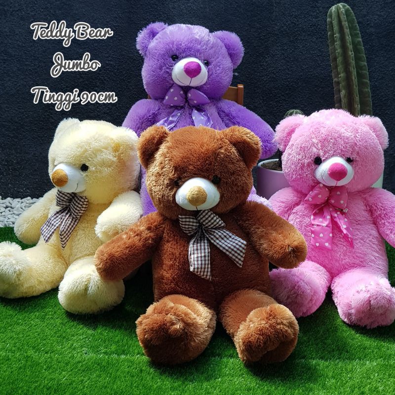 BONEKA TEDDY BEAR JUMBO PITA 90CM