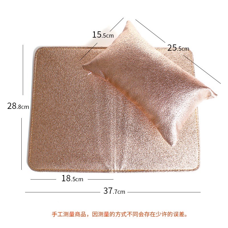 Manicure cushion pad Gold Bantal Tangan Manicure Nail Art/ Nail Art Hand Pillow / bantal alas manicure nailart pillow arm rest