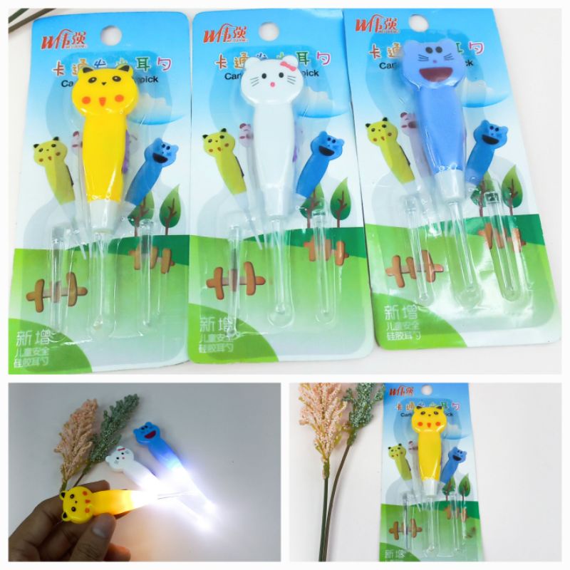 Korek Kuping Led Korek Kuping Anak Lucu Lampu Karakter