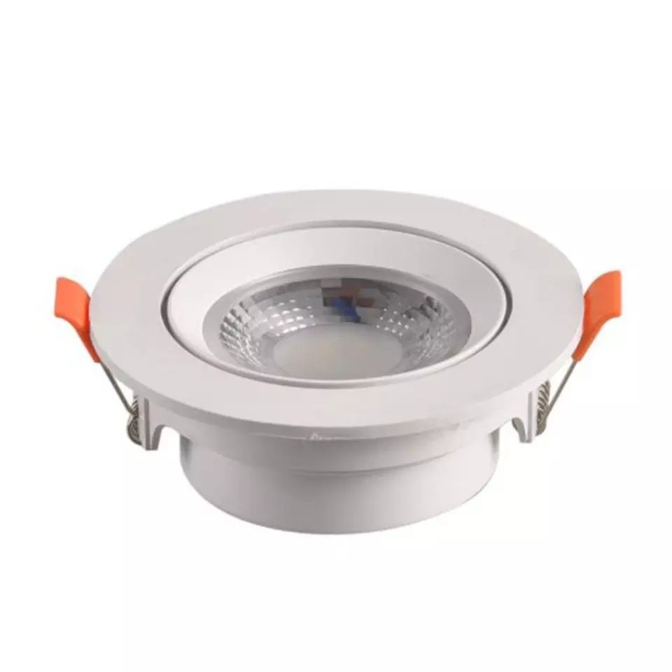 Lampu Downlight COB 5w Spot Sorot LED 5 Watt mata Hologen Lukisan cahaya Putih Kuning 5Watt Almunium