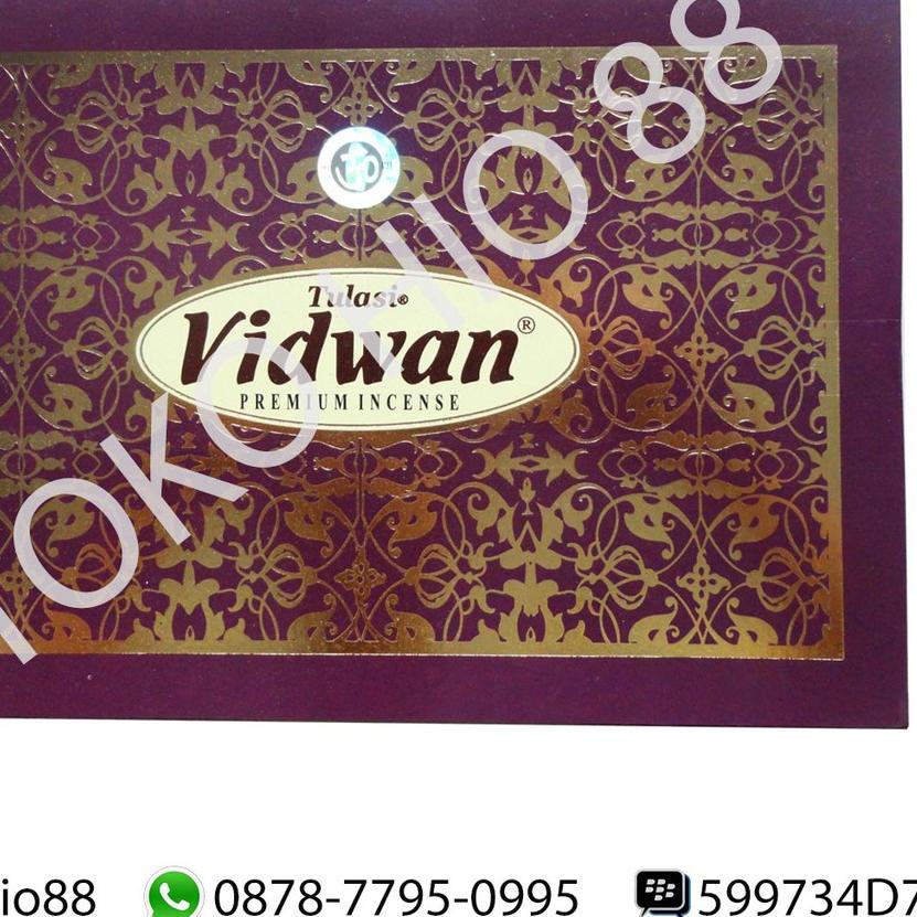 Ω Hio / Dupa India Wangi Merk Tulasi Vidwan Incense Sticks Aromateraphy ℮