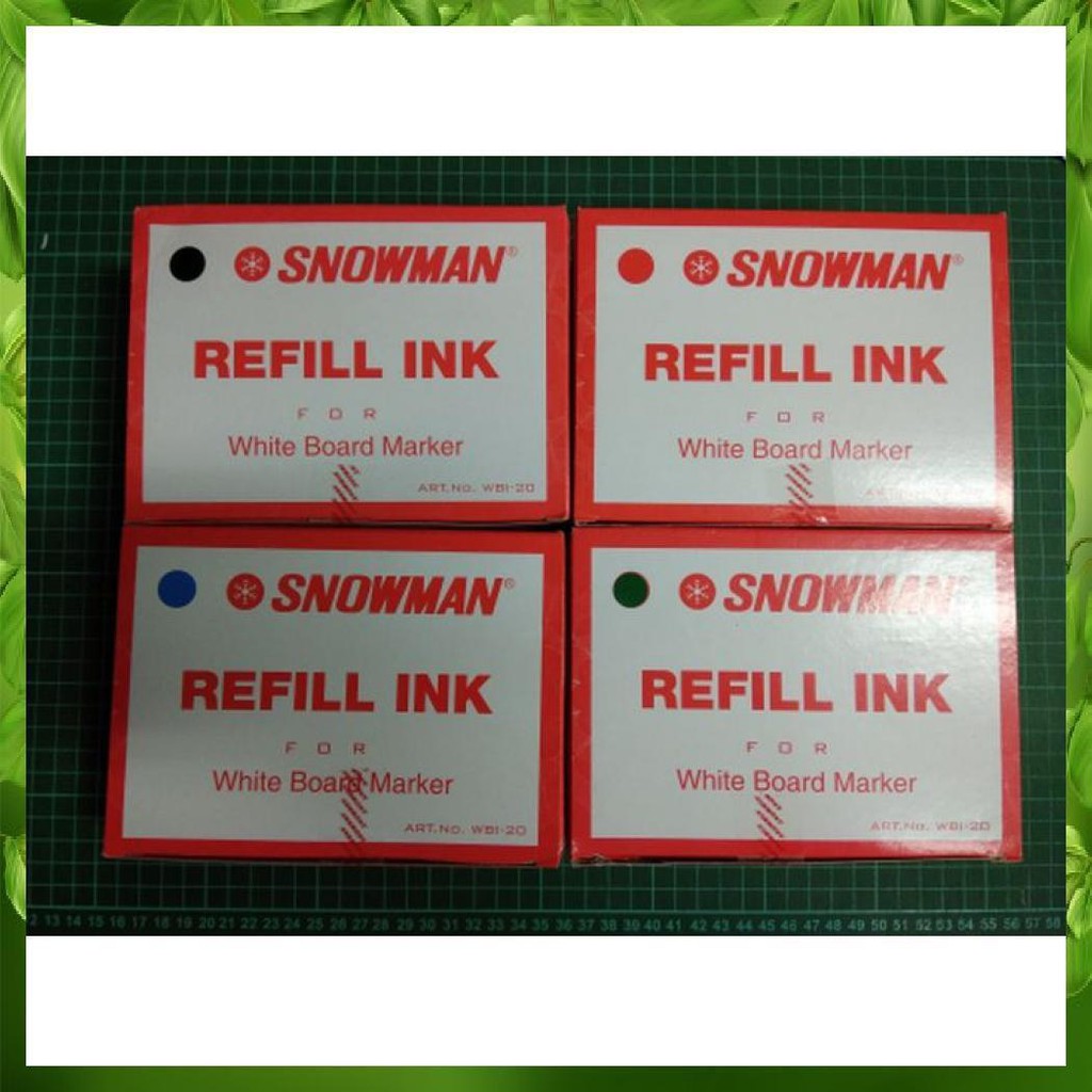 

Isi Refill Tinta Spidol White Board Bg-12 Snowman - Wbi-20
