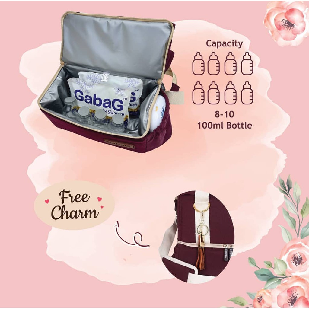 Myg - Kirim 1Kg - Gabag Rose - Caramel Cooler Bag Tas Asi Double Sling Series Rose - Caramel