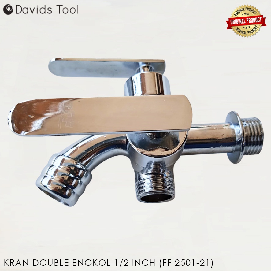 Kran Double Keran Air Cabang Shower Stainless Stenlis FFF 2501-21