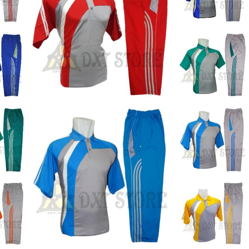 ➨ Setelan Training Pria / Baju Olahraga Pria Wanita / Kaos Olahraga Pria 1 Set Lengan Pendek ➦