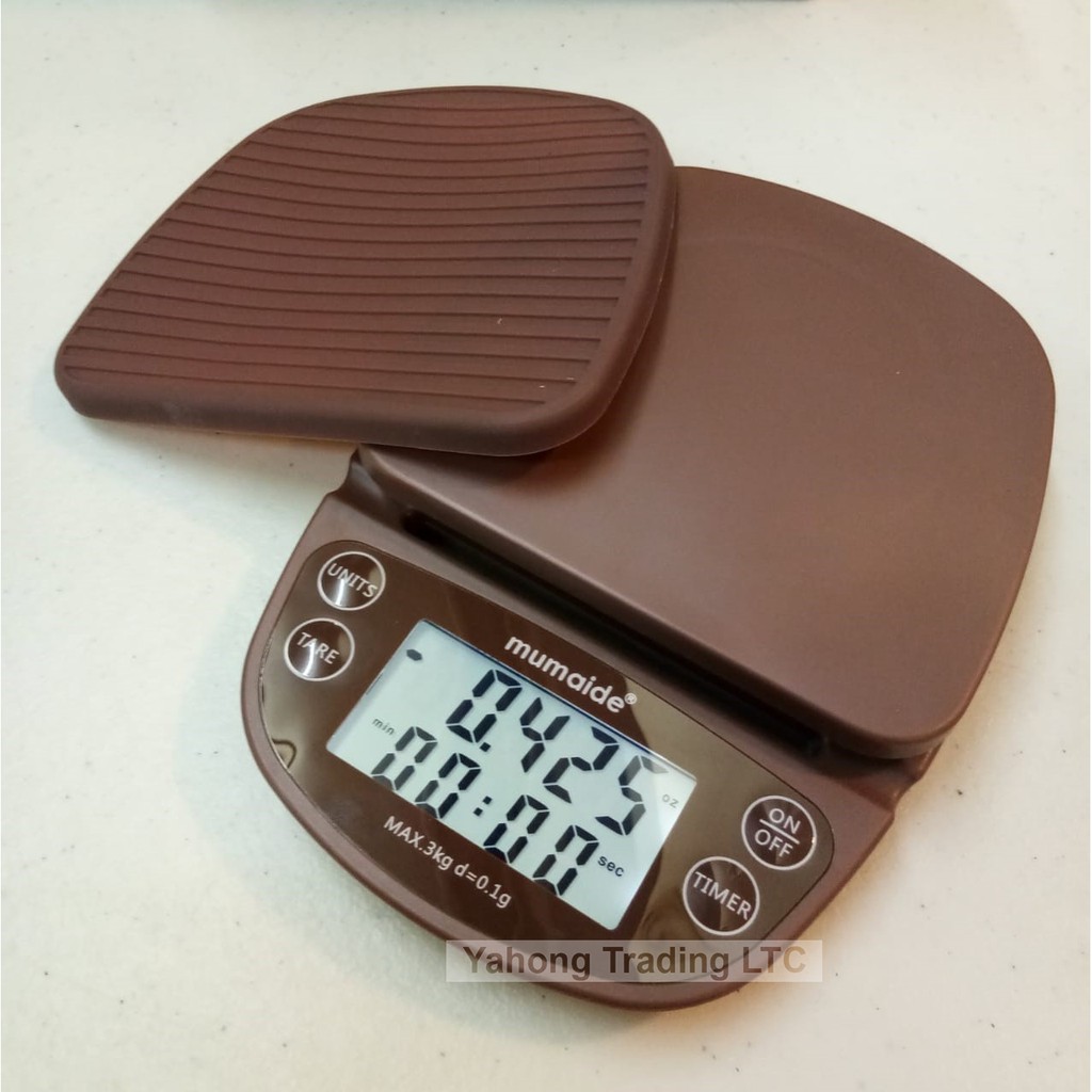 Timbangan Digital Kopi Timer Kue Dapur Mumaide KF17 3kg 0.1g