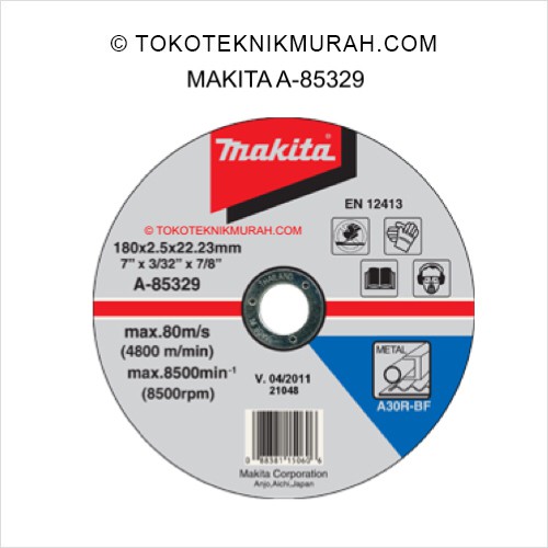 Makita A-85329 Cut Off Wheel - Batu Potong Besi