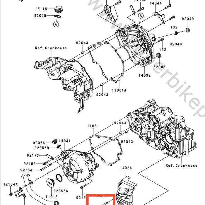 Baut Cover Gear Depan Kawasaki Ninja 250FI Original Ready Stock
