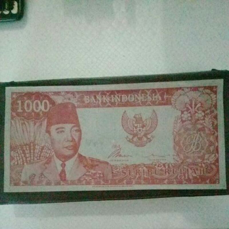 Uang Kuno Rp.1000,-  Rupiah tahun 1964