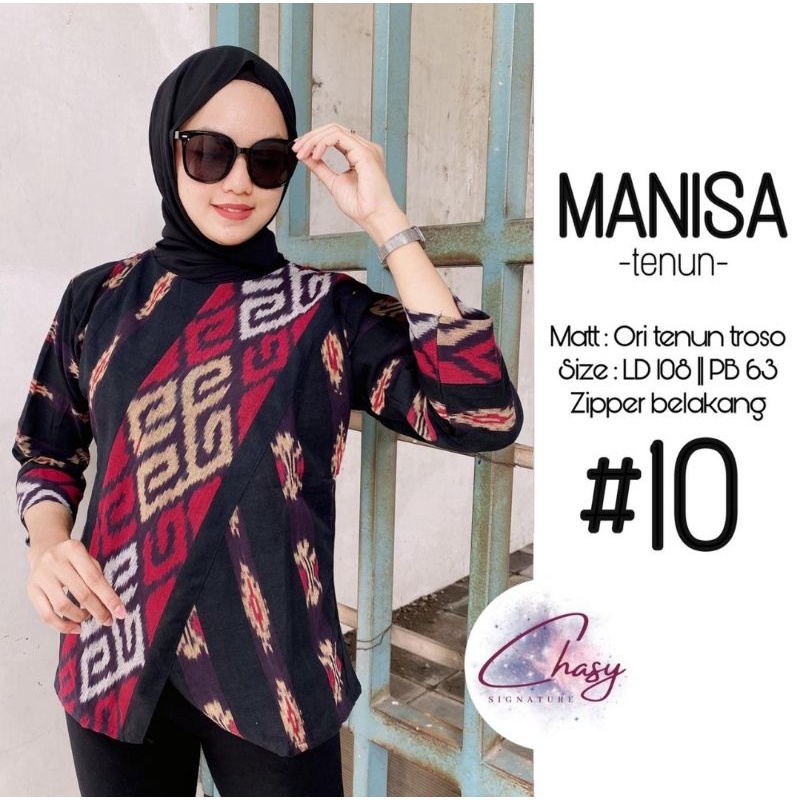 ATASAN BLUS BATIK SANCA VELIA TENUN TROSO ASLI