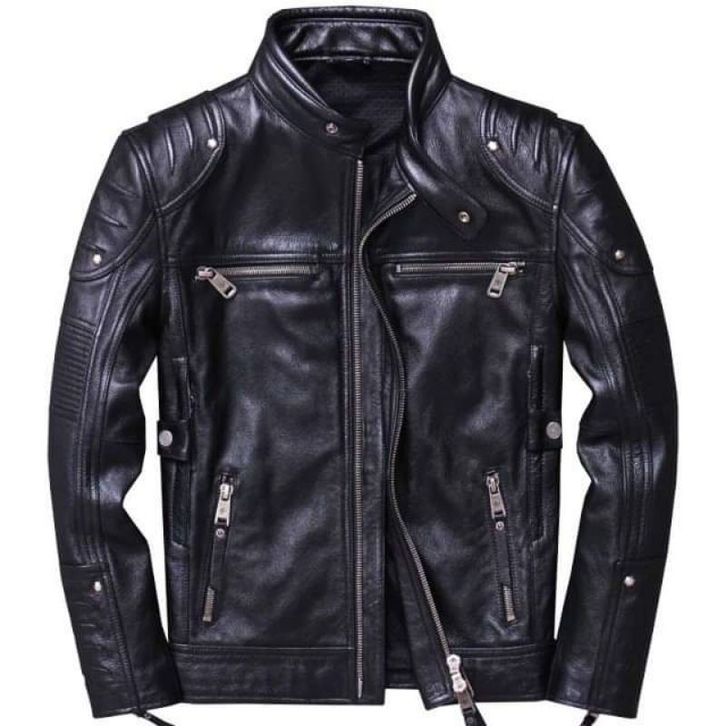Jaket kulit biker / jaket kulit asli / jaket kulit domba / jaket kulit pria