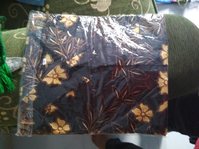 Nailo Batik Hrb026 Kenongo Kemeja Tosca Pendek Pekalongan Padi M L Xl Sogan Tulis Halus Kemeja Batik