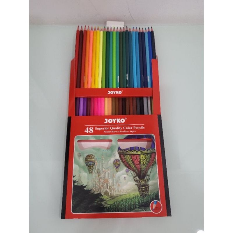 

Pensil Warna Joyko Super Quality Color Pencils 48 Warna