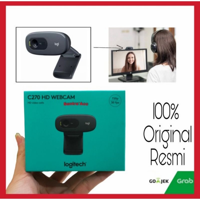 Jual Webcam Logitech C270 Hd 720p Garansi Resmi / Logitech Webcam C270 ...