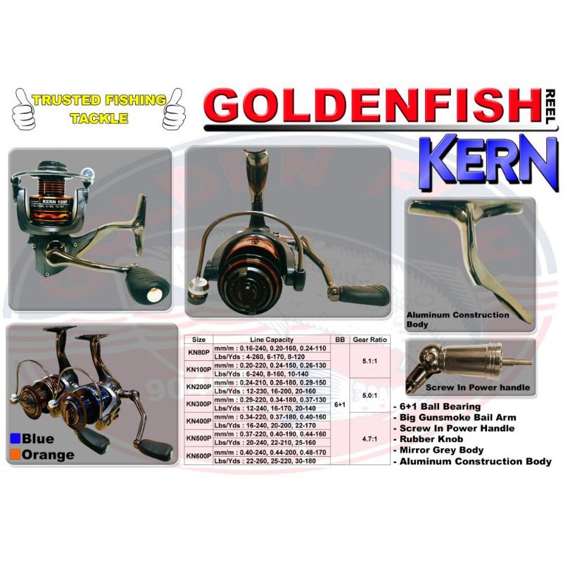 REEL GOLDEN FISH KERN