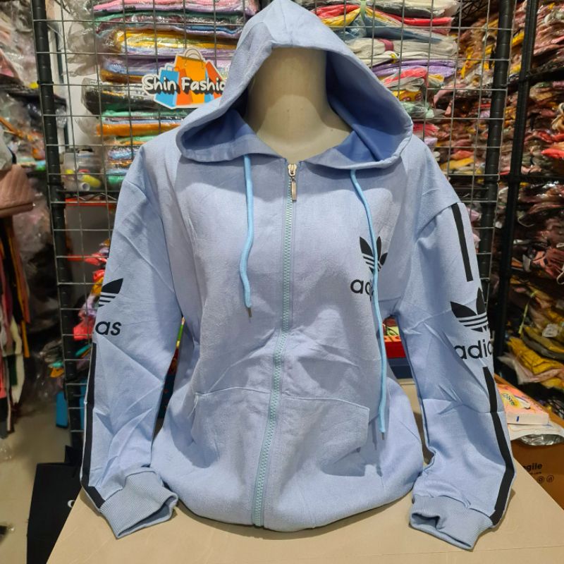 Jaket Suede Import Wanita Fashion XL Besar-Adi Biru