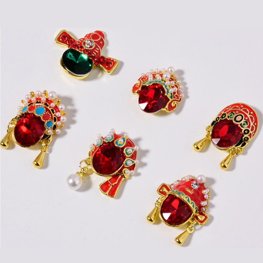 AUGUSTINA Dekorasi Nail Art Agustina Tahun Baru Meriah Mewah Shiny Manicure Accessories