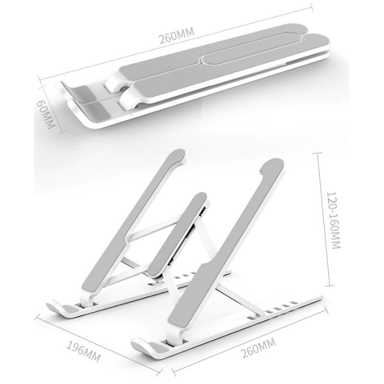 Holder Laptop Folding Lipat Notebook P1 IPAD Macbook Stand Dudukan Mysunstore