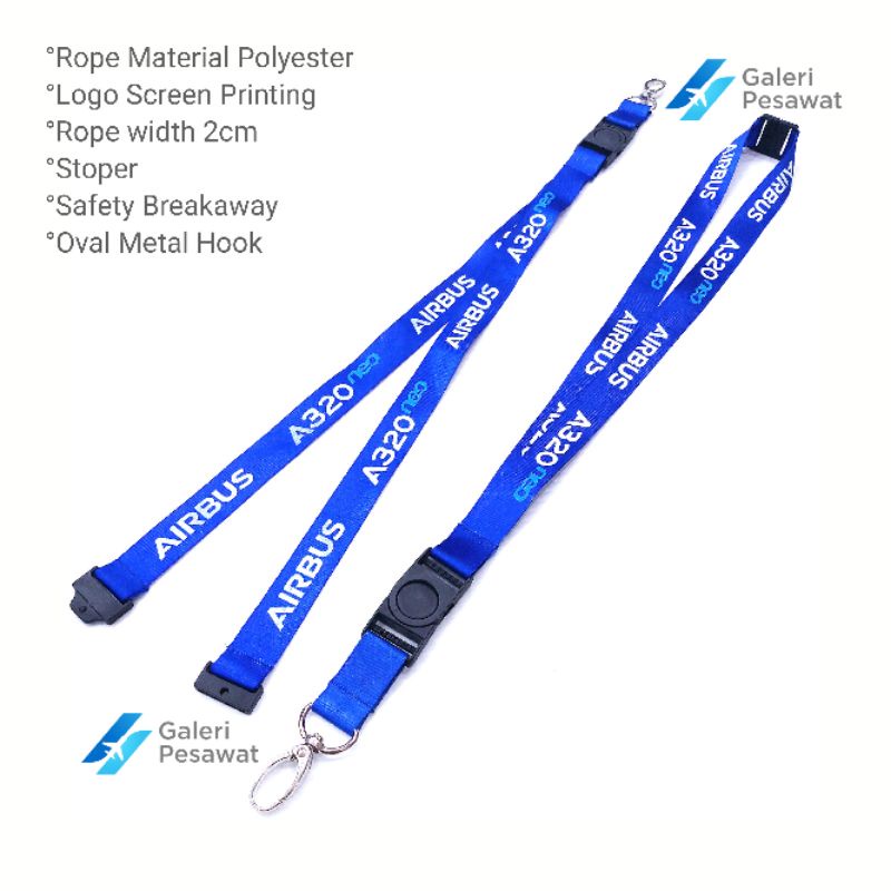 

Lanyard/Tali Gantungan ID Card AIRBUS A320 NEO