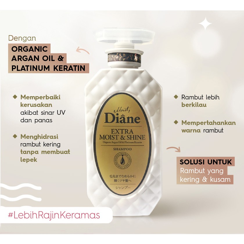 Moist Diane Extra Moist and Shine Shampoo 450ML (Made In Japan)