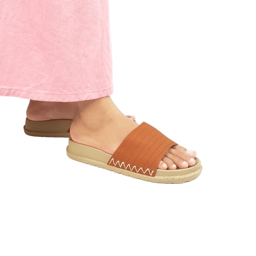 Sandal Jelly Velonesia Sandal Wedges Wanita Platform Birken Korea Style Leona Series - Bella-4