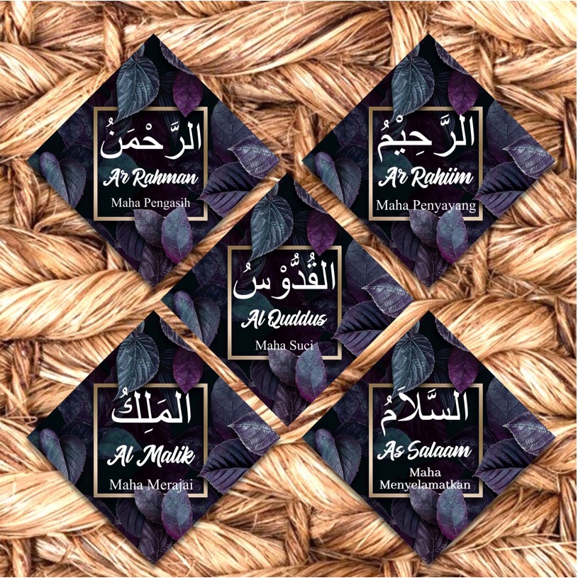 hiasan dinding kaligrafi ayat kursi COD dan sepasang ALLAH MUHAMMAD pigura poster 20x20 ,20x30 dan (