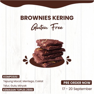 Jual BROWNIES KERING GLUTEN FREE / COOKIES GLUTEN FREE KEMASAN TOPLES ...