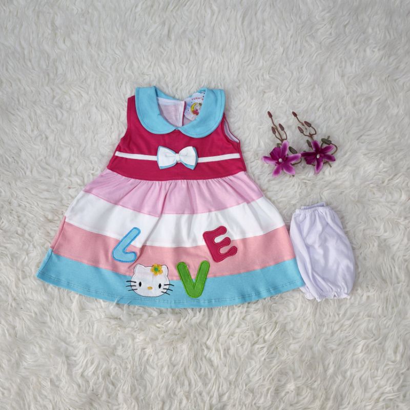 baju bayi perempuan sett dress baby girl