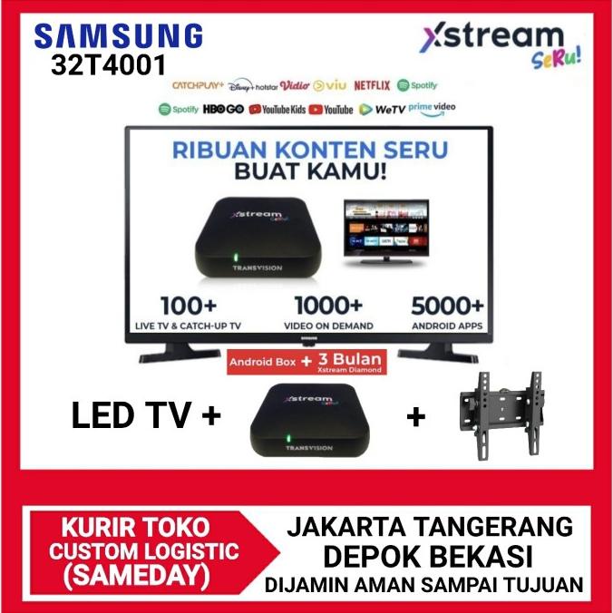 SAMSUNG LED DIGITAL TV Smart Android Box Ram 2GB [32 Inch] 32T4001 Termurah