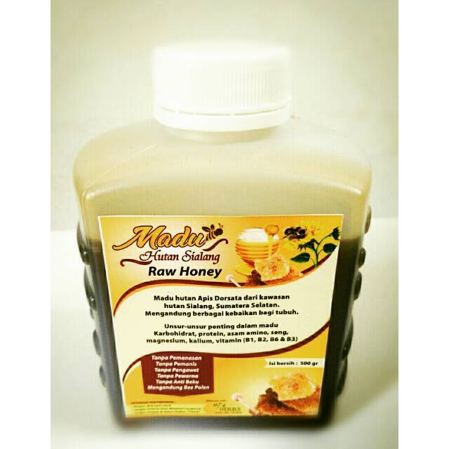 

MADU LEBAH APIS DORSATA/MADU HUTAN ORI 100%/RAW HONEY ISI 500 GR