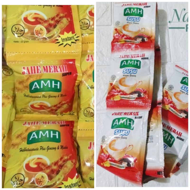 

AMH JAHE MERAH 12 SACHET/JAHE MERAH SUSU 10 SACHET